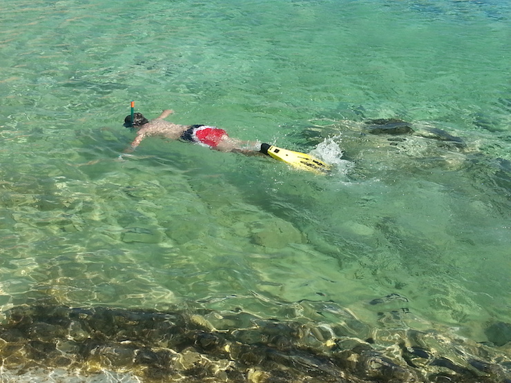 Snorkelling in Kouffounissi island. Copyright Lorenza Bacino