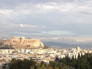 View of the Acropolis from our HouseTrip apartment. Copyright Gretta Schifano