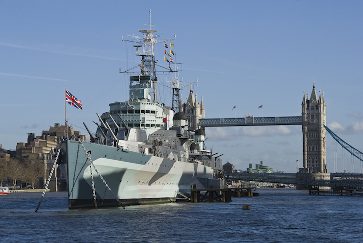 HMS Belfast. Image courtesy of IWM.