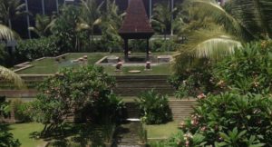 Grounds at the Fairmont Hotel, Bali. Copyright Sharmeen Ziauddin