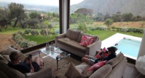 Villa Vittoria living room with views of Madonie Park, Sicily. Copyright Lorenza Bacino