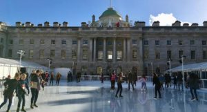 Ice skating at Somerset House, London. Copyright Gretta Schifano