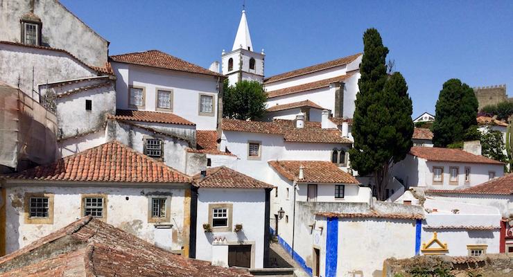 View of Óbidos, Portugal. Copyright Gretta Schifano
