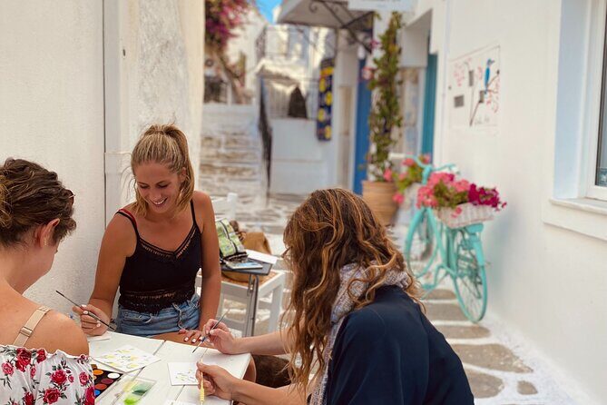 1 Hour Watercolor Workshop in Parikia Paros! - The Experience: What You Can Expect