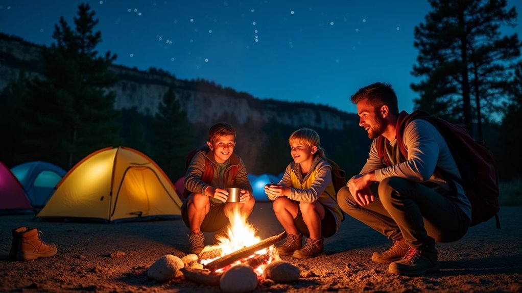 30 nights family camping