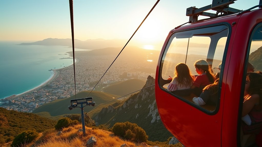 aerial family sightseeing adventure