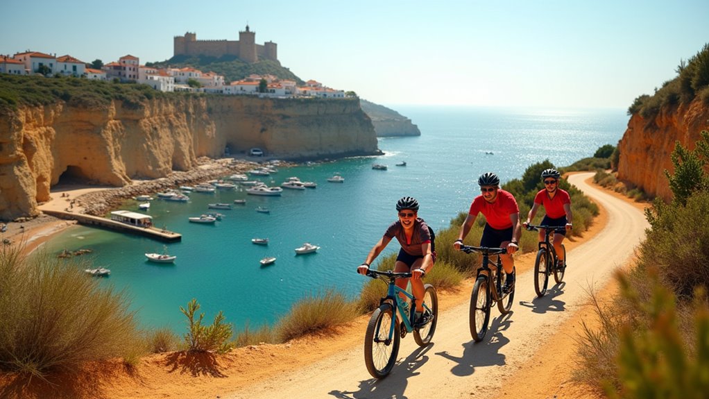 algarve coastal family cycling