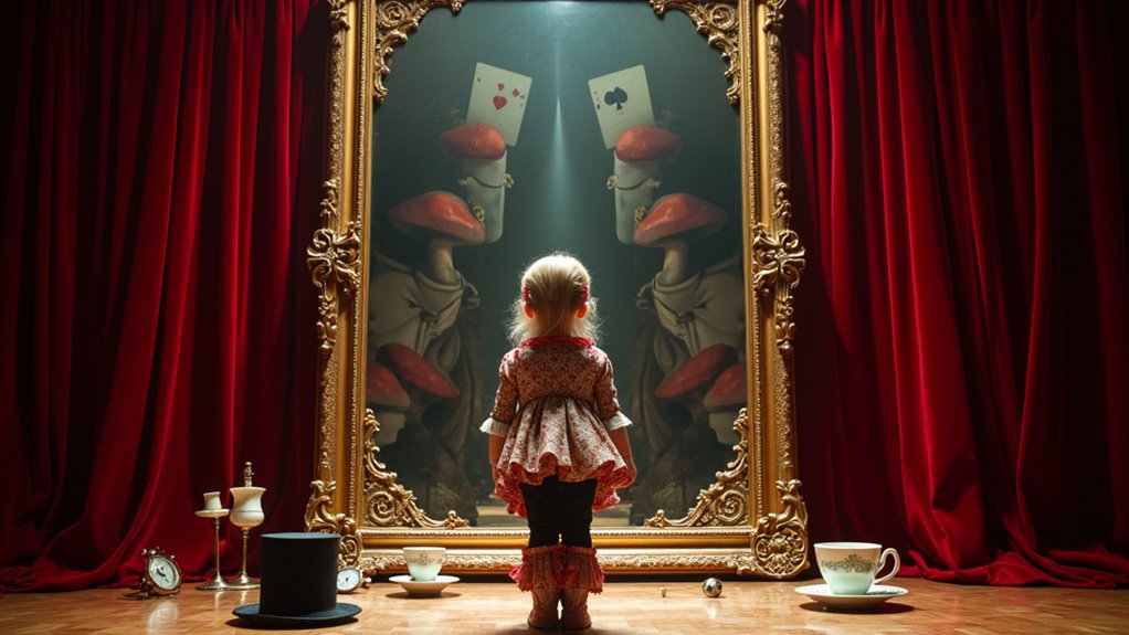 alice in wonderland backstage