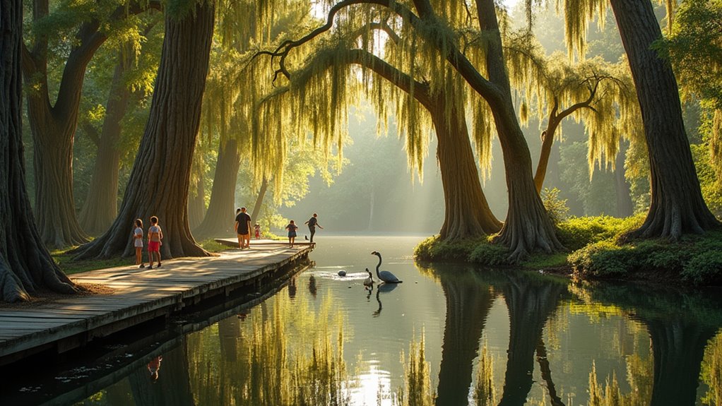 ancient cypress lakefront photography