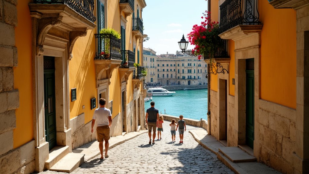 ancient greek temples and fountains