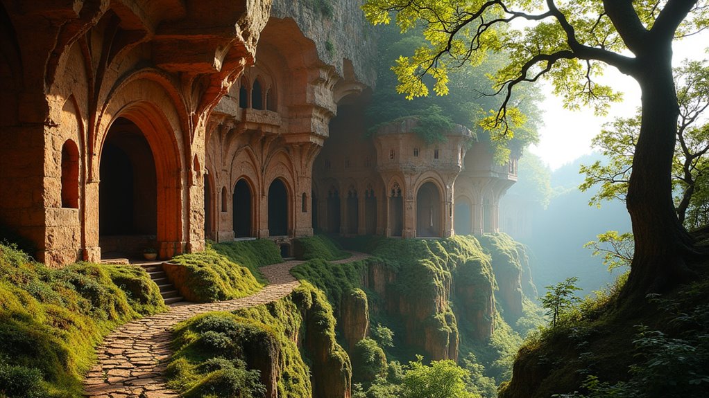 ancient woodland sandstone follies