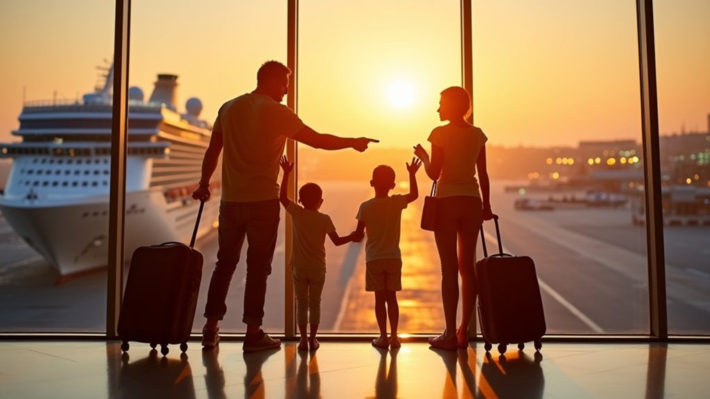 arrive early for cruise