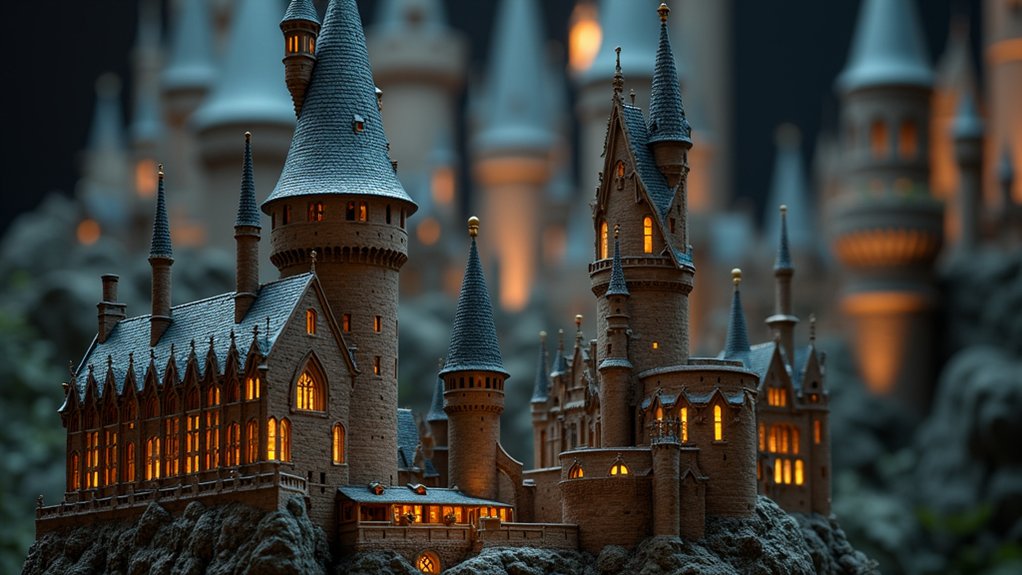 authentic props and elaborate sets