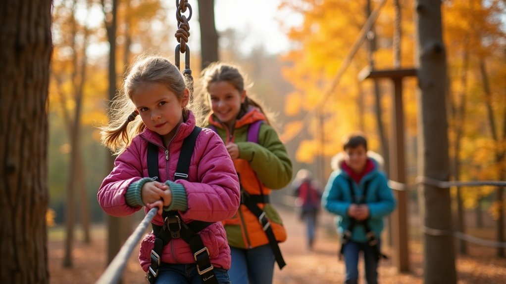 autumn family adventure parks
