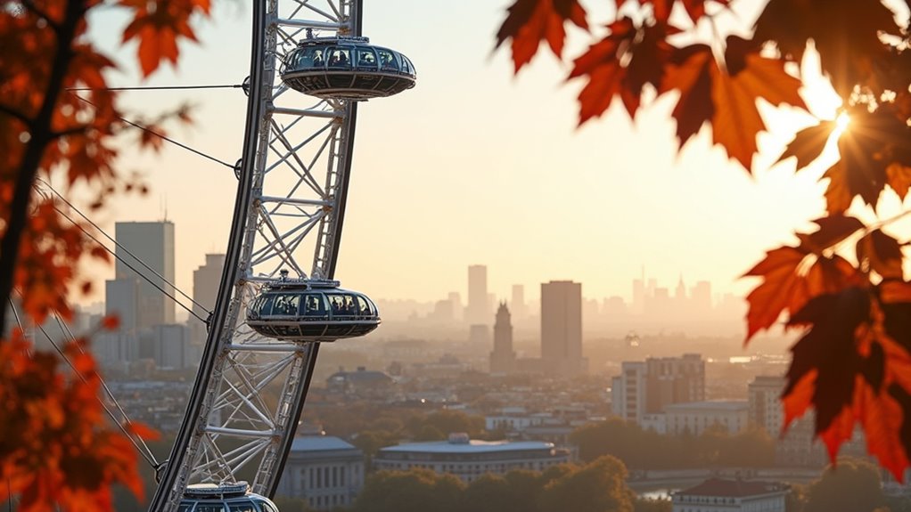 autumn london eye views