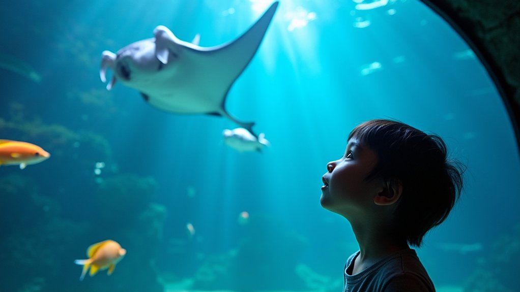 bangkok aquarium with marine exhibits