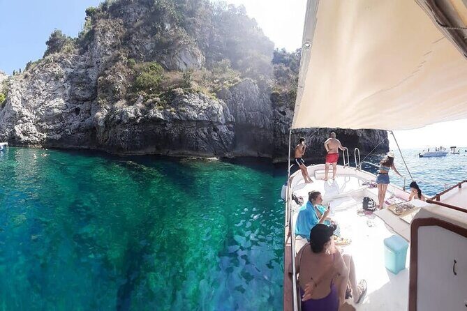 Boat tour Giardini Naxos Taormina Isola Bella Blue Grotto - Authentic Traveler Perspectives