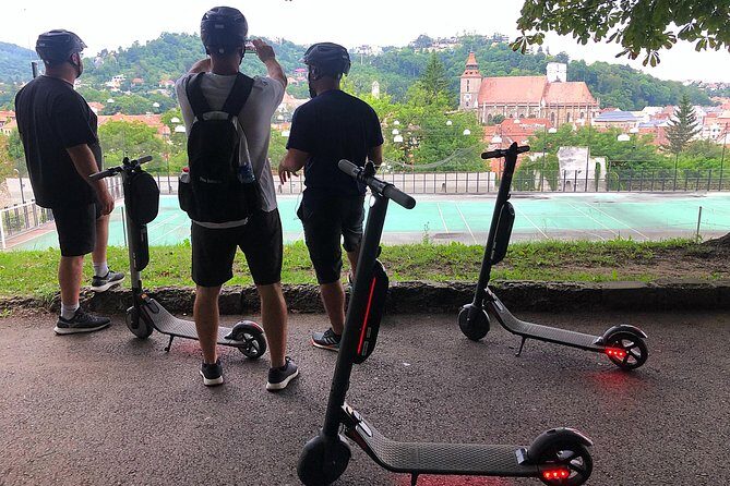 Brasov Old Town Guided Tour With Electric Scooters - The Itinerary in Detail