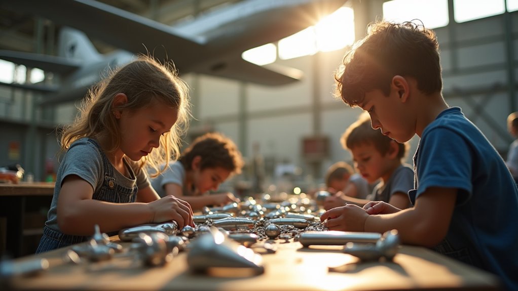 build metal airplanes hands on
