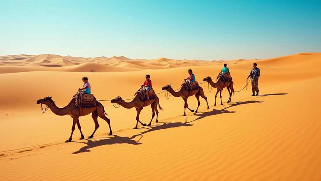 camel rides in moroccan deserts