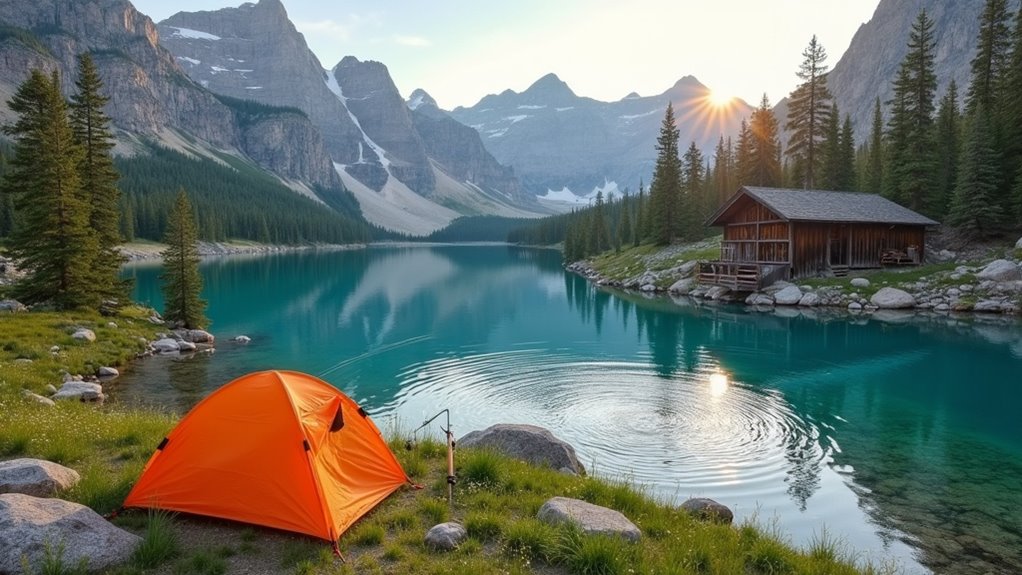 camping fishing historic mining