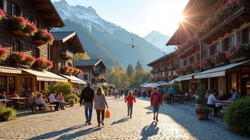 car free family ski resorts