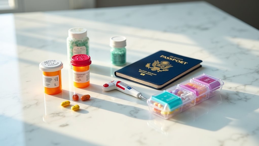 carry medical documentation and medications