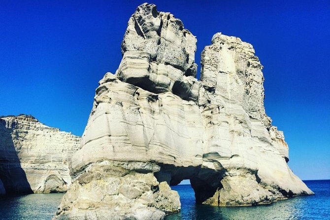 Catamaran Full Day Cruise: Poliegos - Kleftiko - First Swim Stop: Kalogries Beach