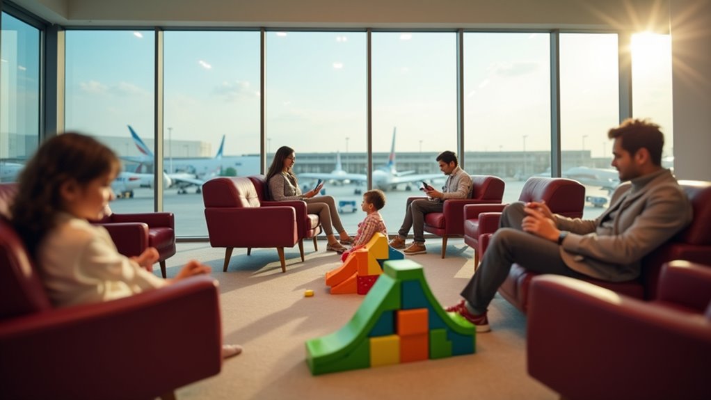 child friendly airport lounges