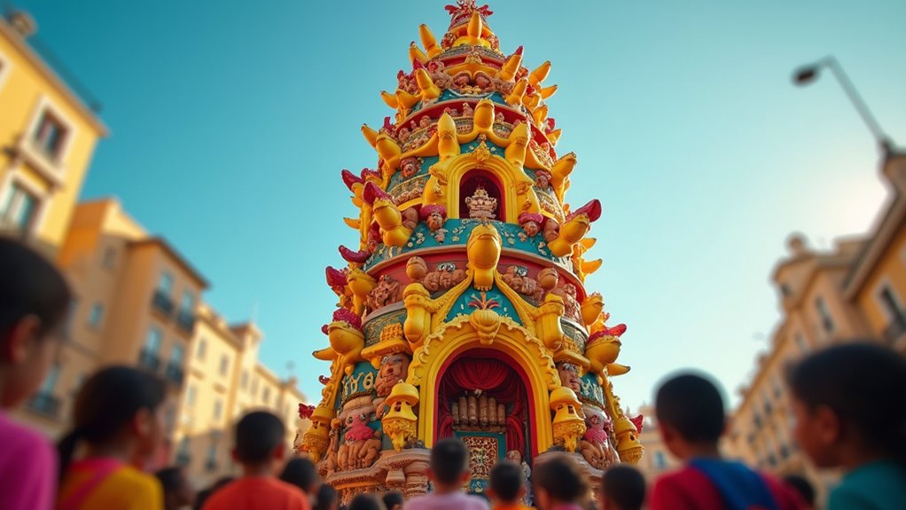 city s fiery sculpture celebration