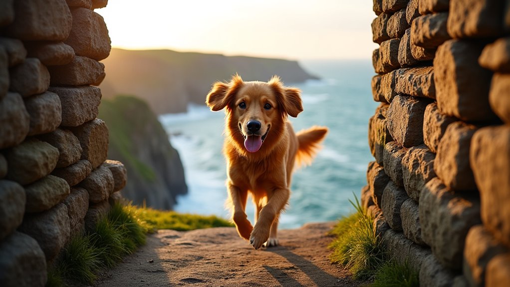 coastal dog friendly castle walks