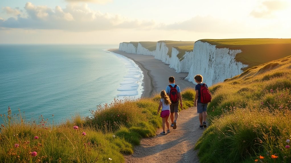 coastal walk with rockpools