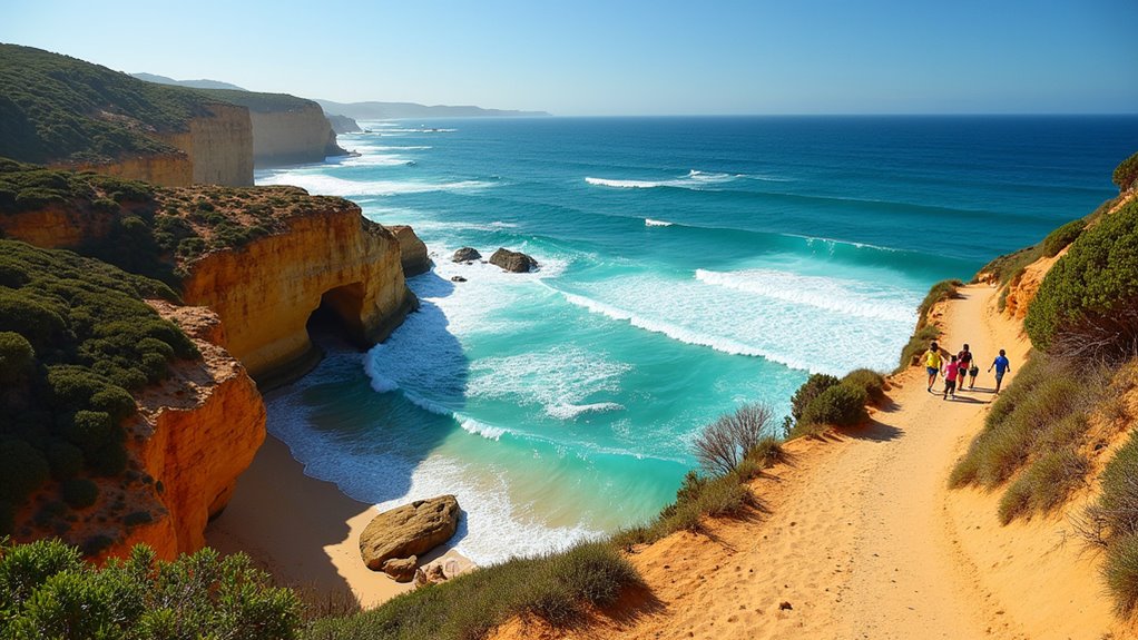 coastal walk with scenic stops