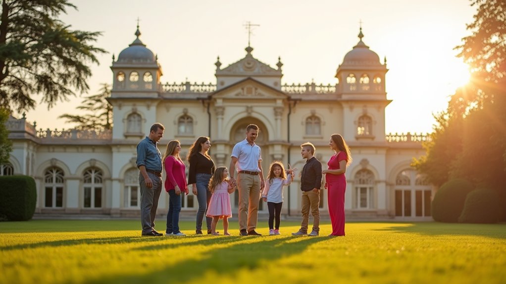 colorful palace with dragons
