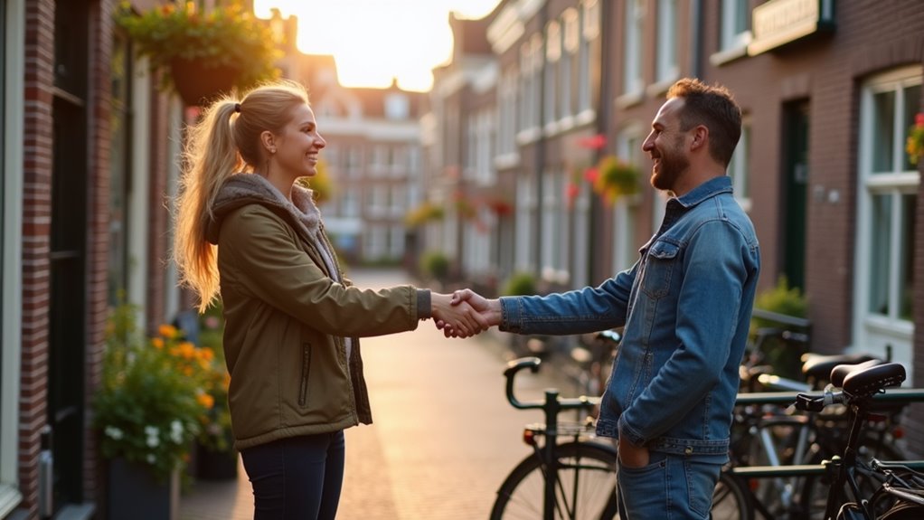confident dutch greeting etiquette