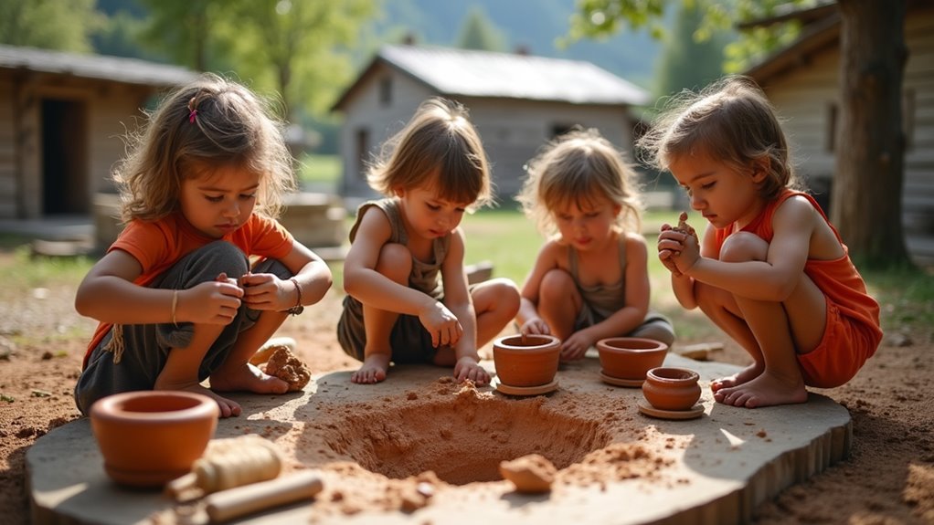 create ancient pottery crafts