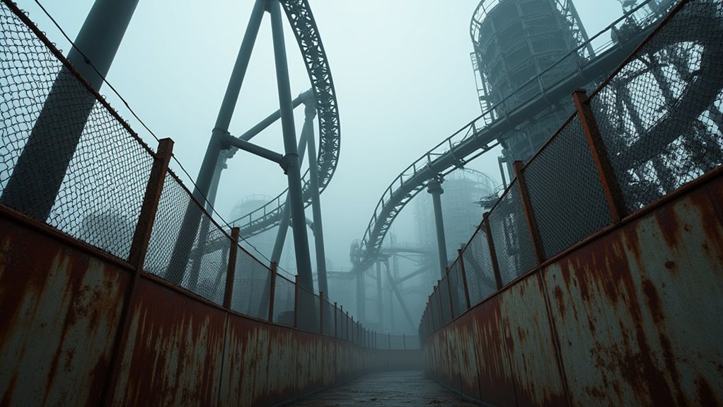 dark horror roller coaster