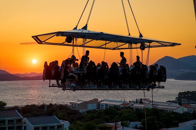 Dinner in the Sky Dubrovnik - Dine 50m above ground - The Views and Atmosphere