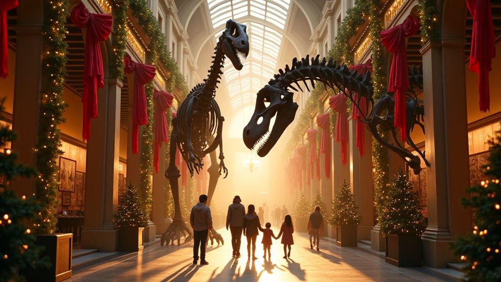 dinosaur christmas jumper display