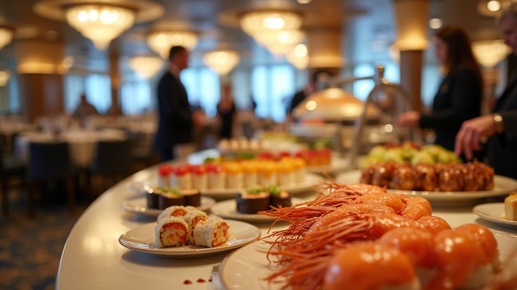 diverse cruise dining choices