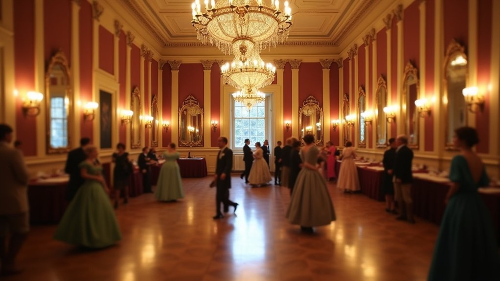 elegant regency social spaces