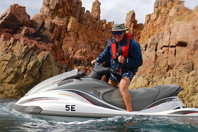 Escorted Coastal Tour by Jet Skis from St. Aubin - The Sum Up