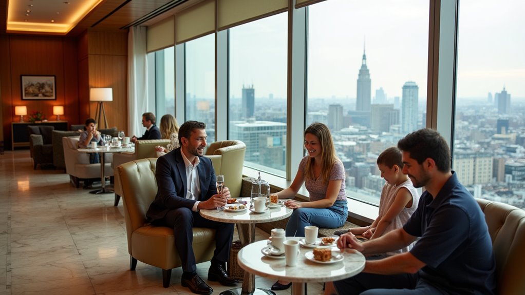 exclusive family lounge access