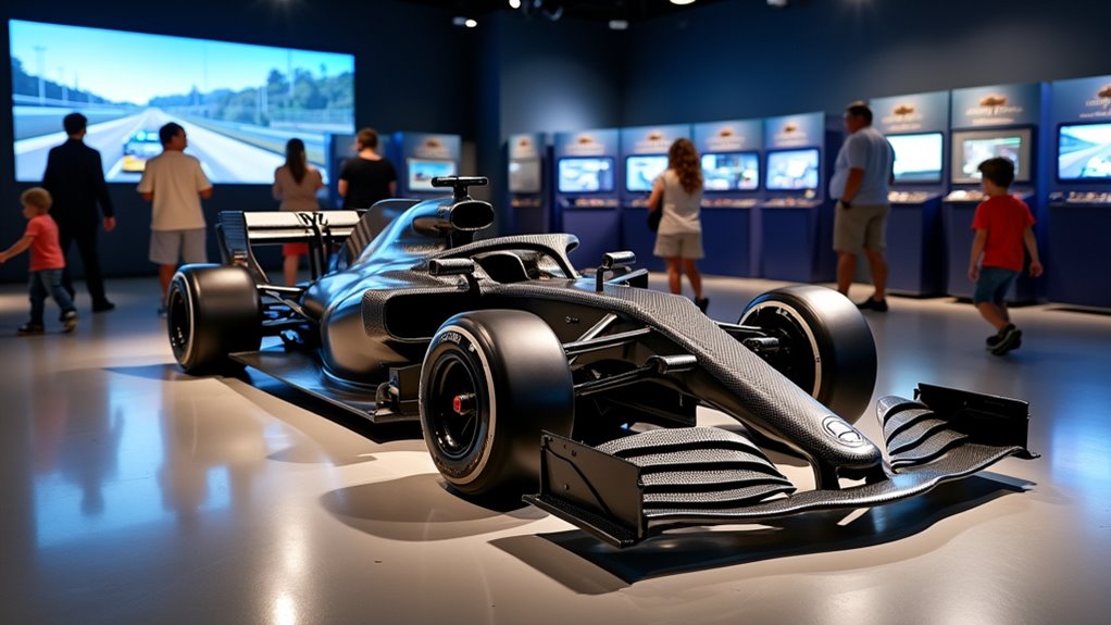 f1 cars simulators exhibits