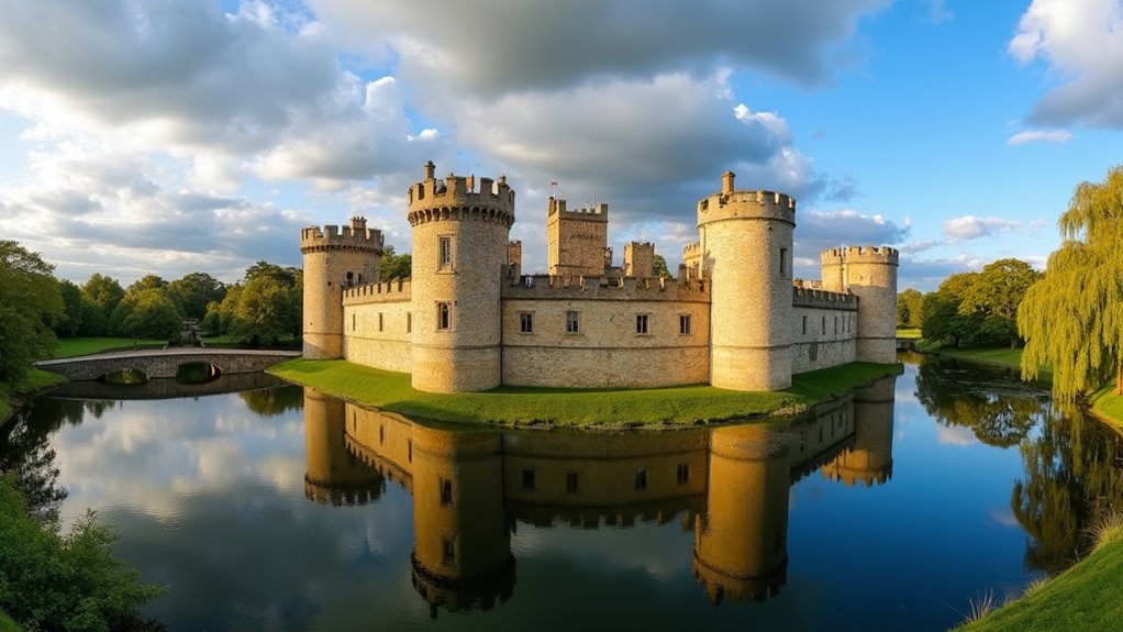 fairy tale castle on lake