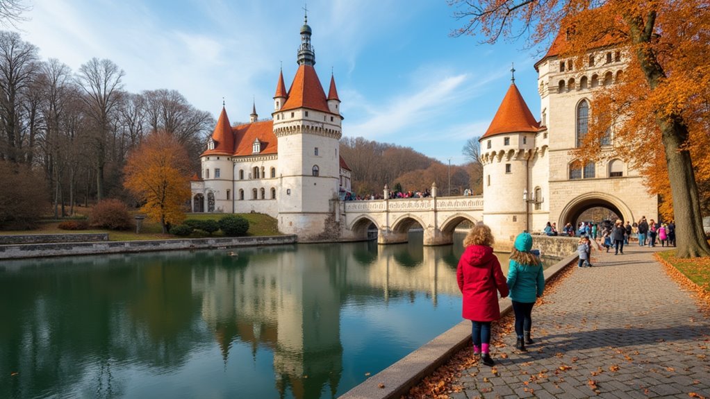 fairytale castle with medieval features
