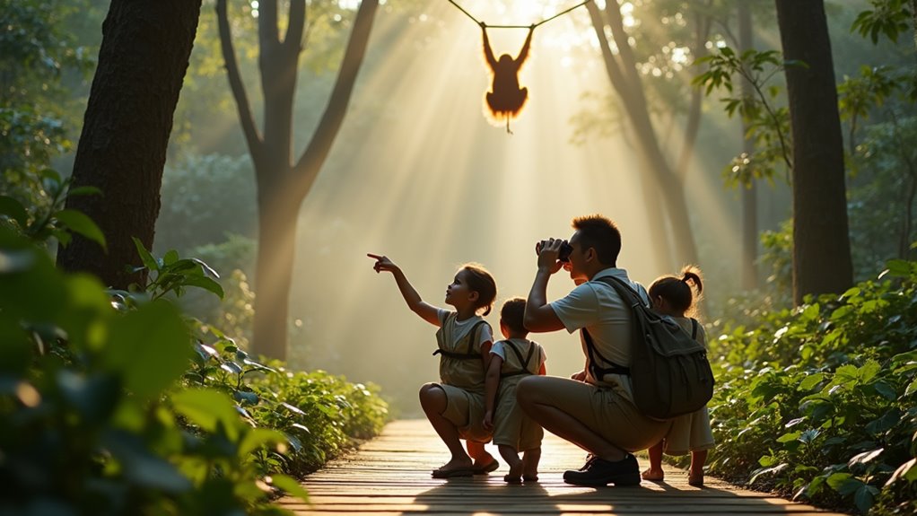 family conservation activities in borneo