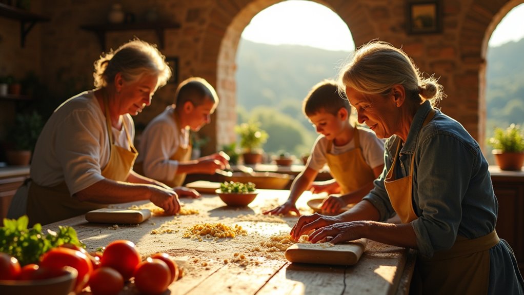 family countryside cooking retreat