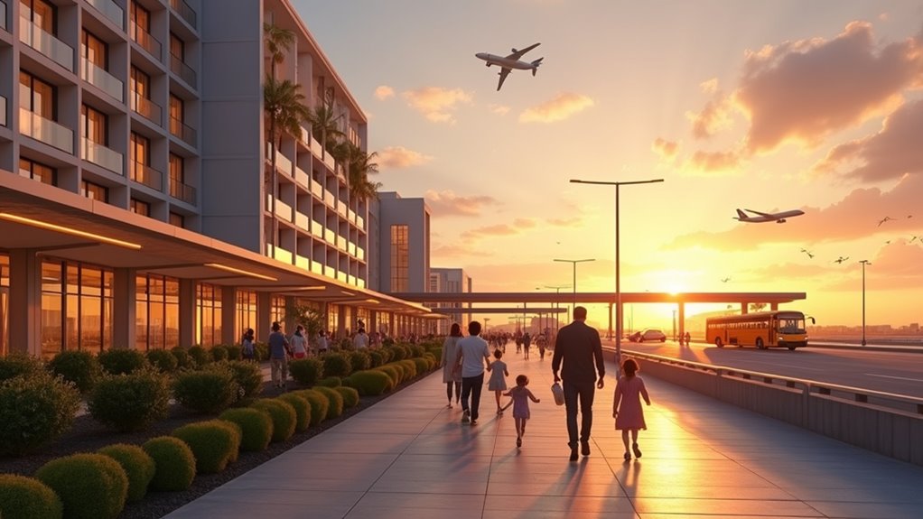 family friendly airport hotel amenities