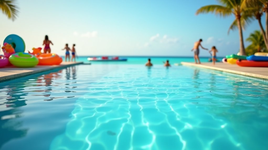 family friendly beachfront pool amenities
